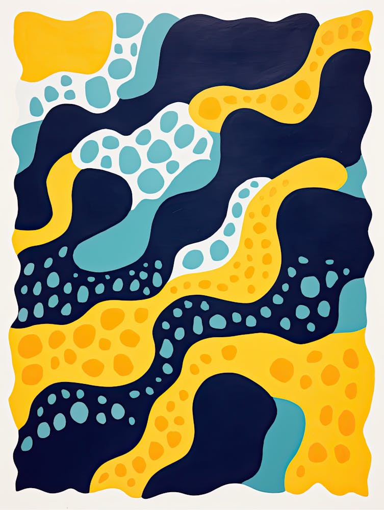 Undulating Signals Fluid Psychedelic Flow