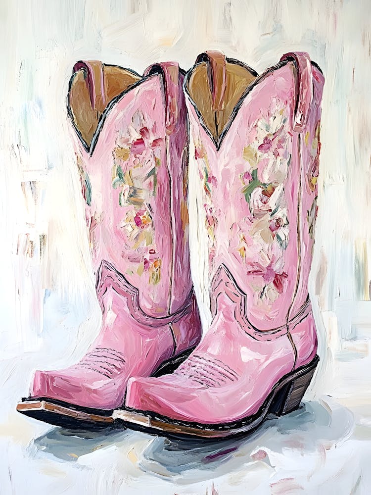 Pink Cowboy Boots 7