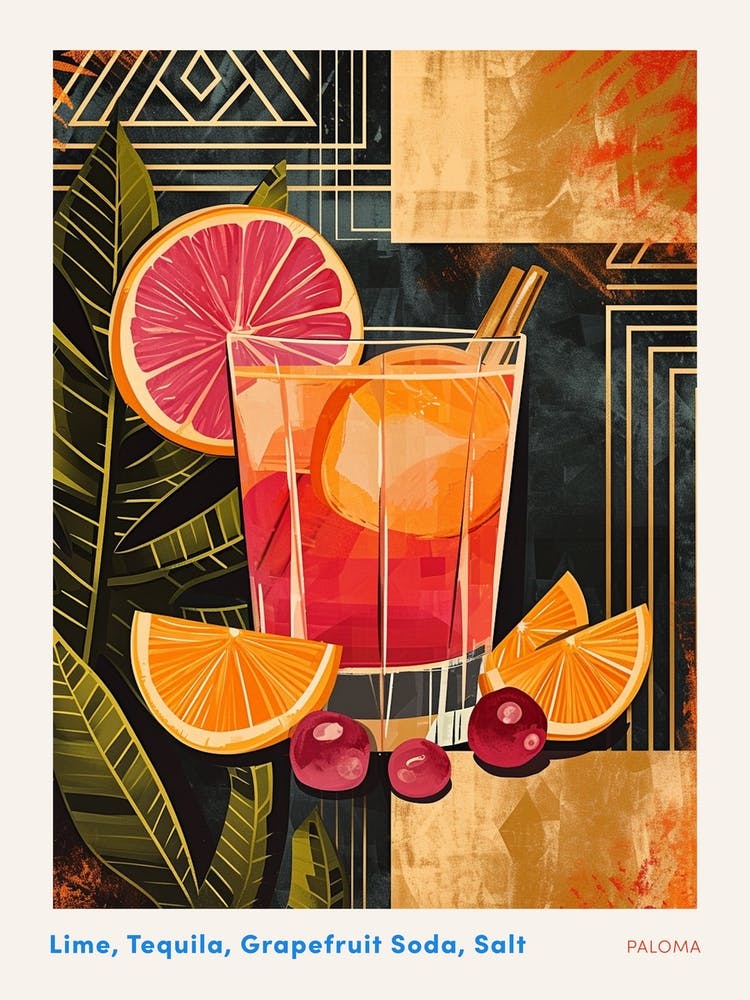 Art Deco Paloma Inspired 3 Poster