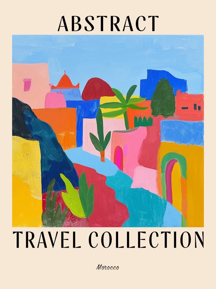 Abstract Travel Collection Poster Morocco 3