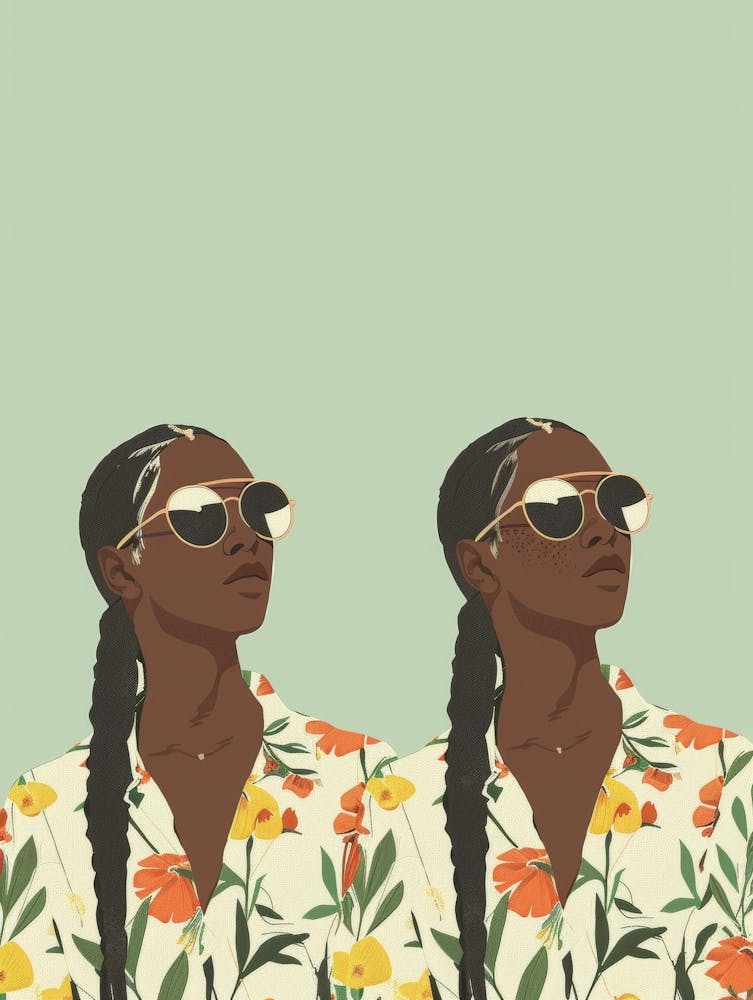 Zwei afrikanische Frauen mit Sonnenbrille 5