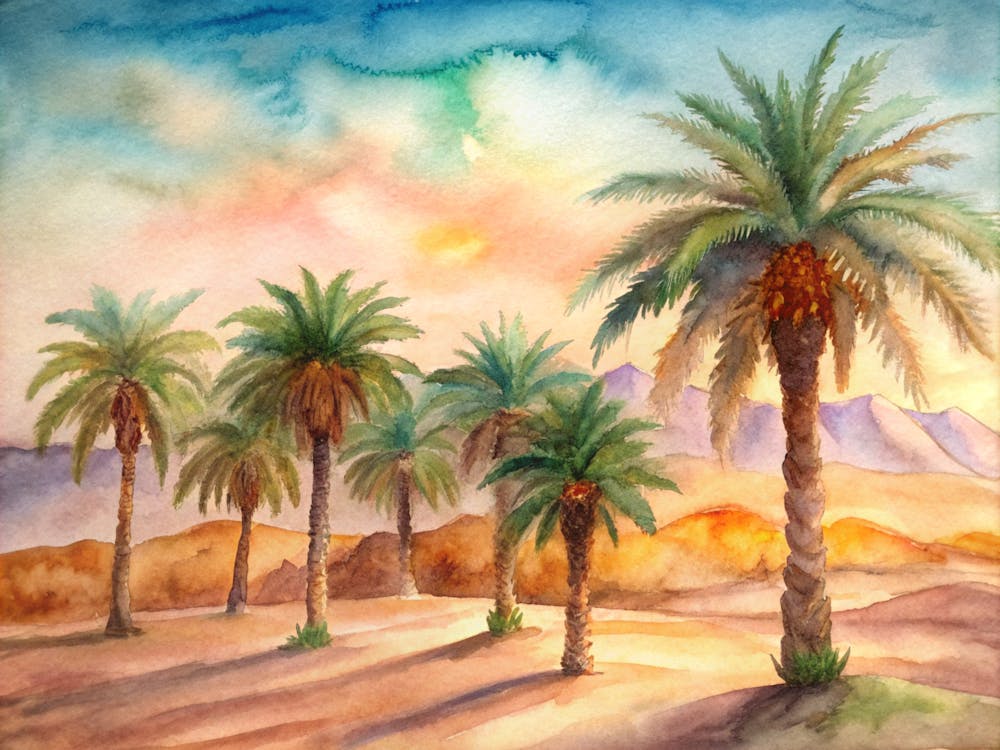 Palm Trees In The Desert 1