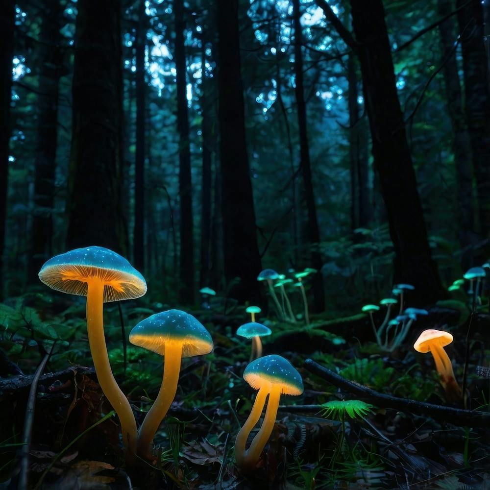 Mushrooms In The Forest 12