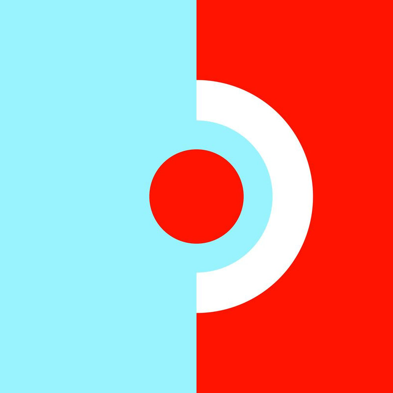 Circle within Circle In Red And Blue