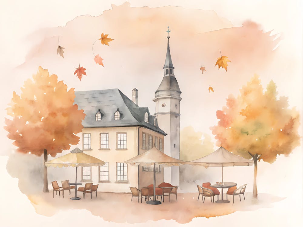 Berlin Germany A Vintage Illustration Of The
