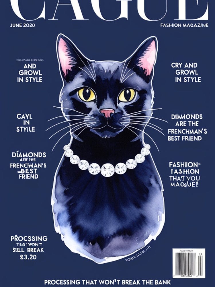 Cat On The Cover Of Cague