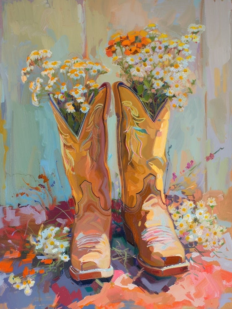 Cowboy Boots And Wildflowers Yarrow