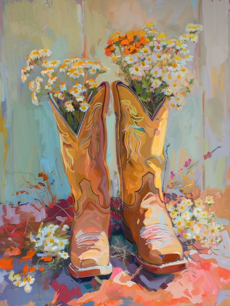 Cowboy Boots And Wildflowers Yarrow