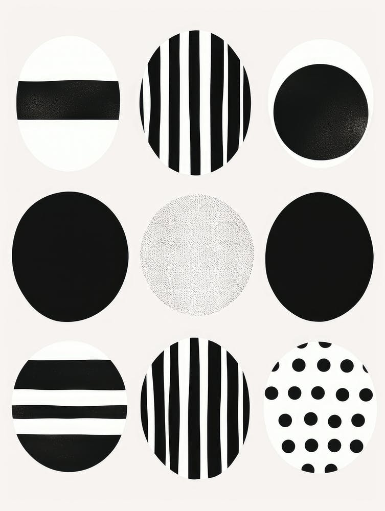 Black And White Circles 1