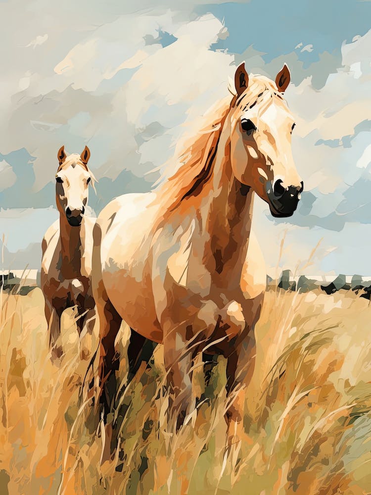 Horses Painting In Pampas Region, Argentina 2