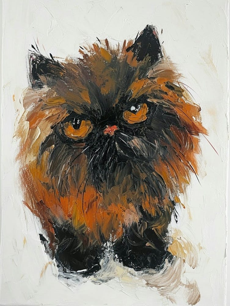 Persian Cat Painting 4