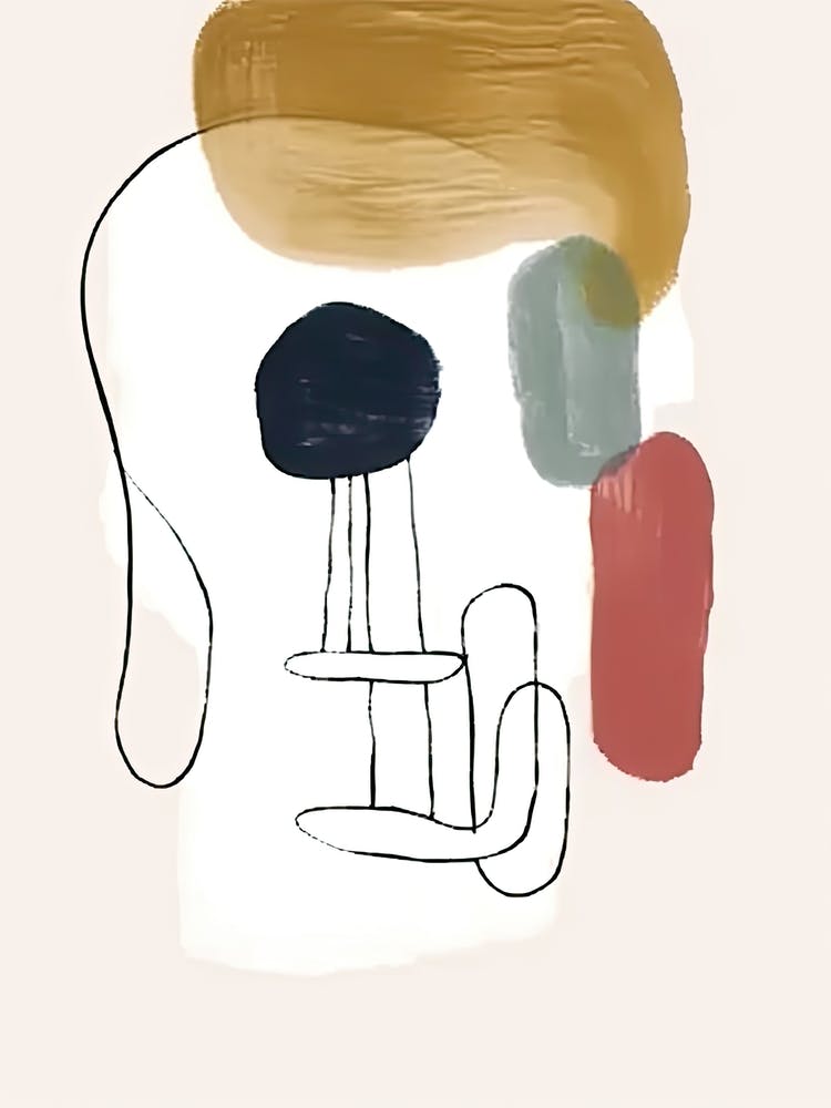 Gesichts-Linienkunst Abstrakt 0