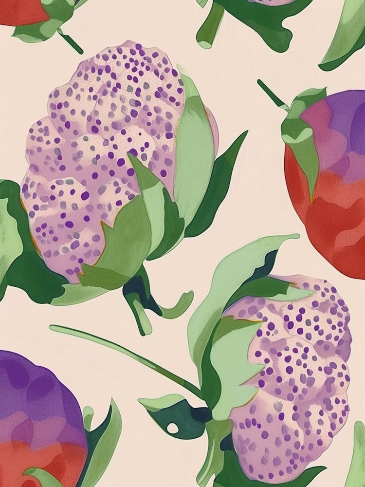 Purple Cauliflower Pattern