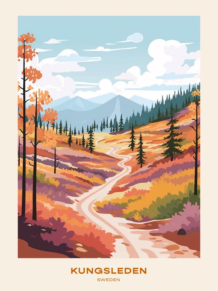 Kungsleden Sweden 2 Hike Poster