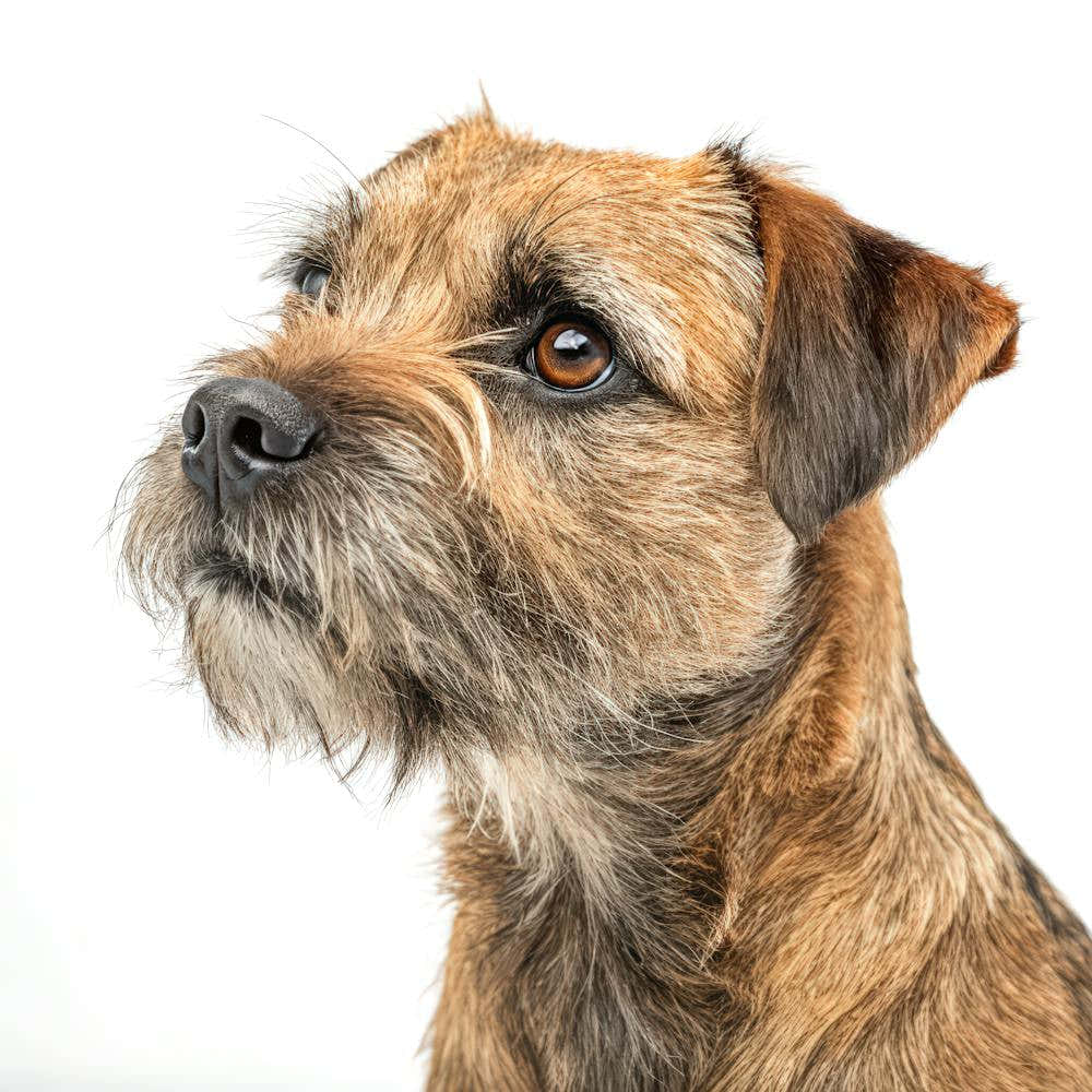 Border Terrier Dog Portrait