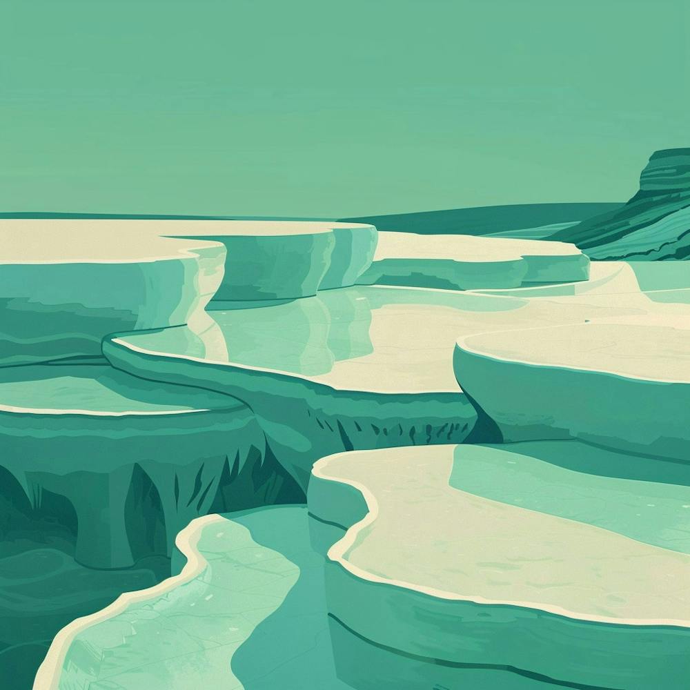 A Pamukkale In Turkey Minimal Illustration 1720349382 2