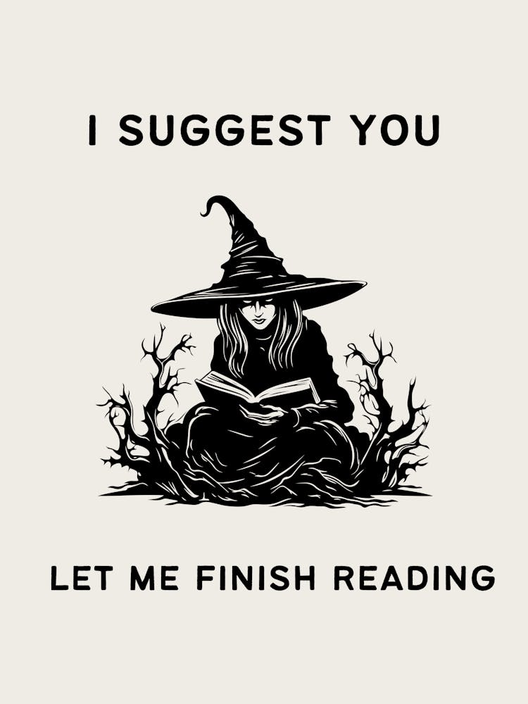 Bookish Print | Vintage Retro Reader