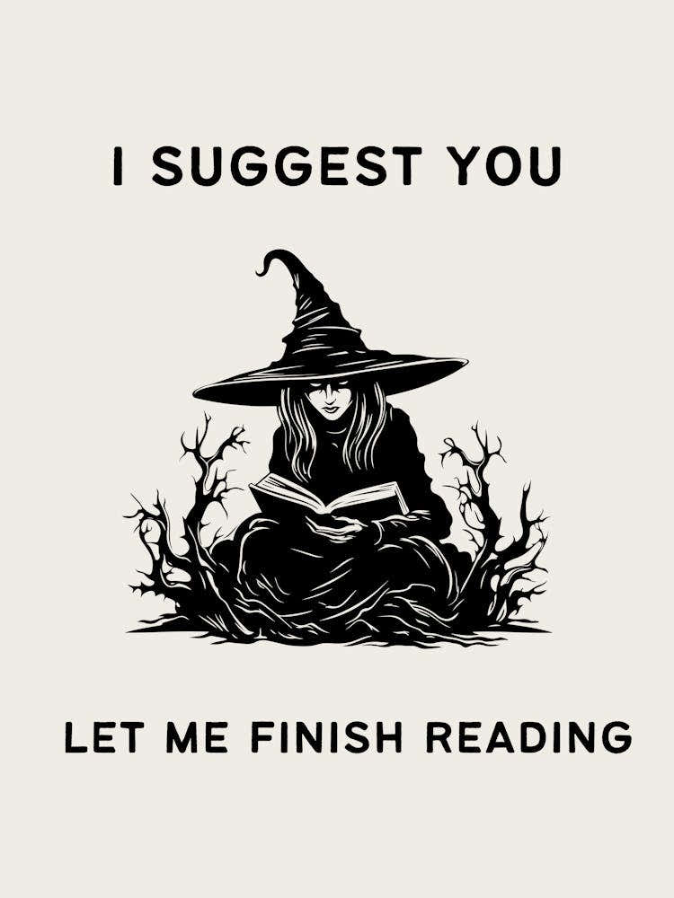 Bookish Print | Vintage Retro Reader