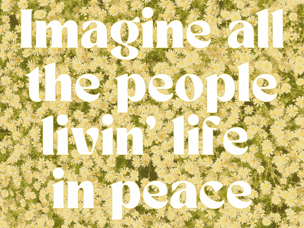 Imagine All The People Livin' Life In Peace 1