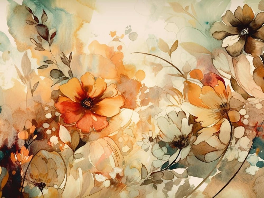 Abstract Floral Painting 1