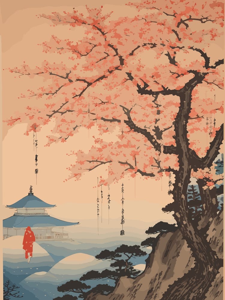 Koya San Japan Vintage-Reisekunst 2