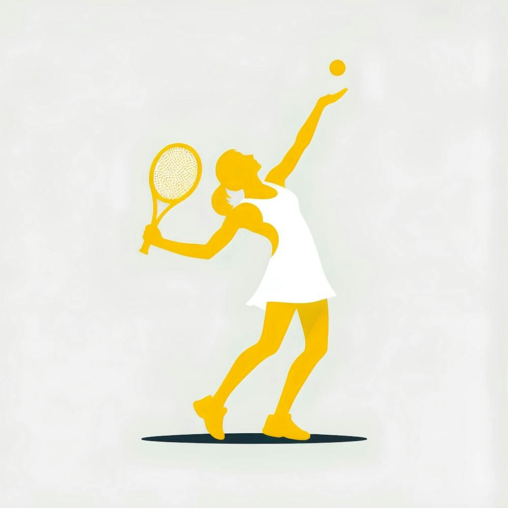 Tennis Player Silhouette
