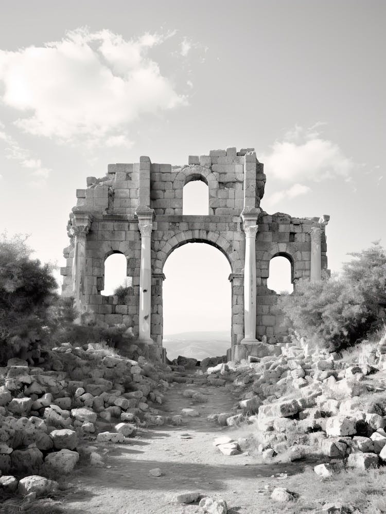 Byblos, Libanon, Schwarz-Weiß-Fotografie 3