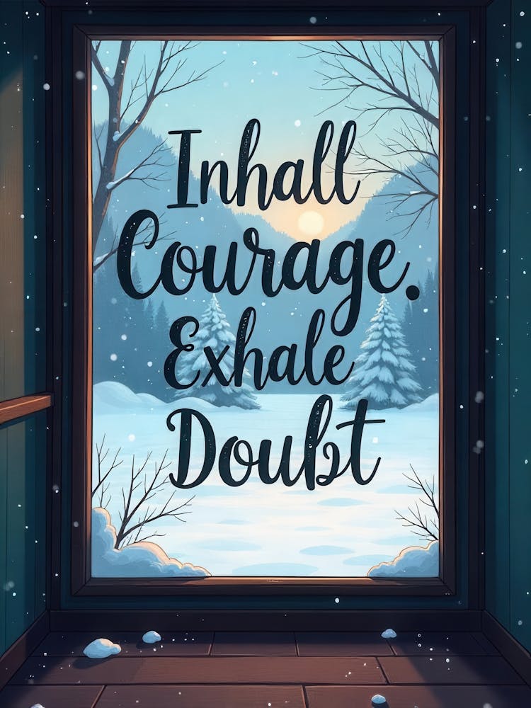 Inhale Courage Exhale Doubt