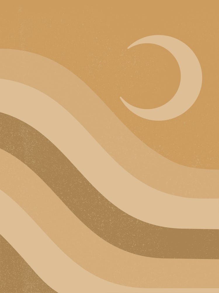 Abstract Moon Stripes