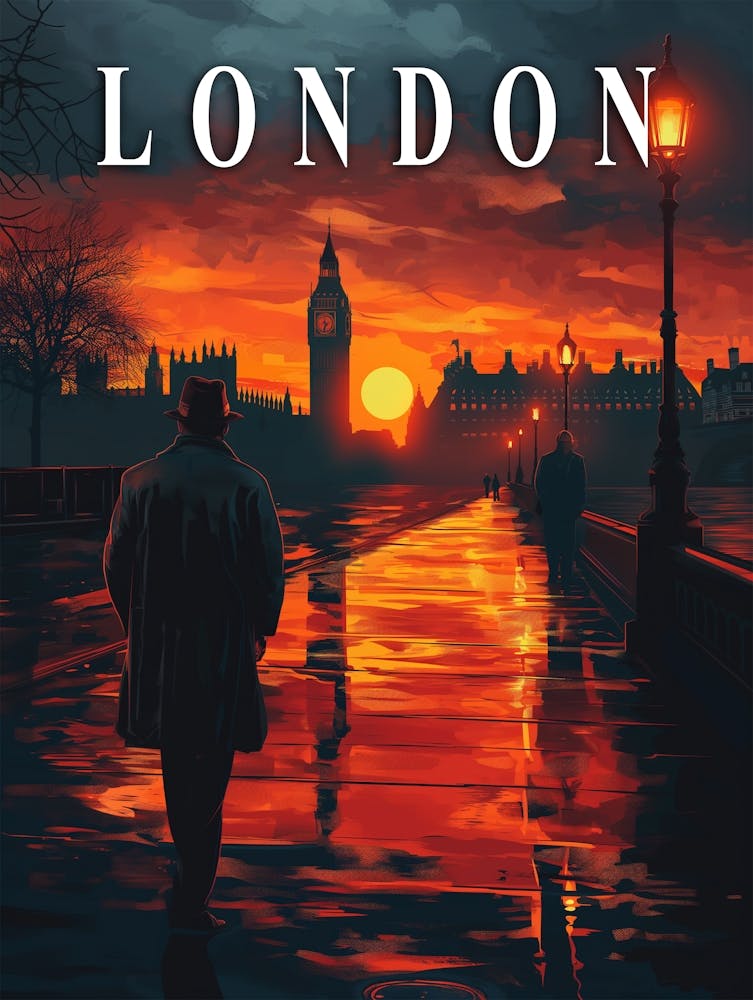 London: The Square Mile Vintage Reiseposter