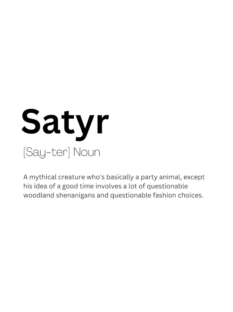 Satyr Definition Meaning