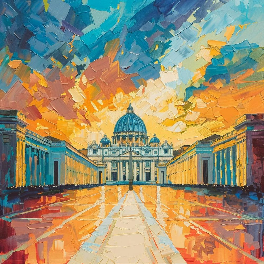 A Vatican City Oil Painting Illustration 1720445151 3