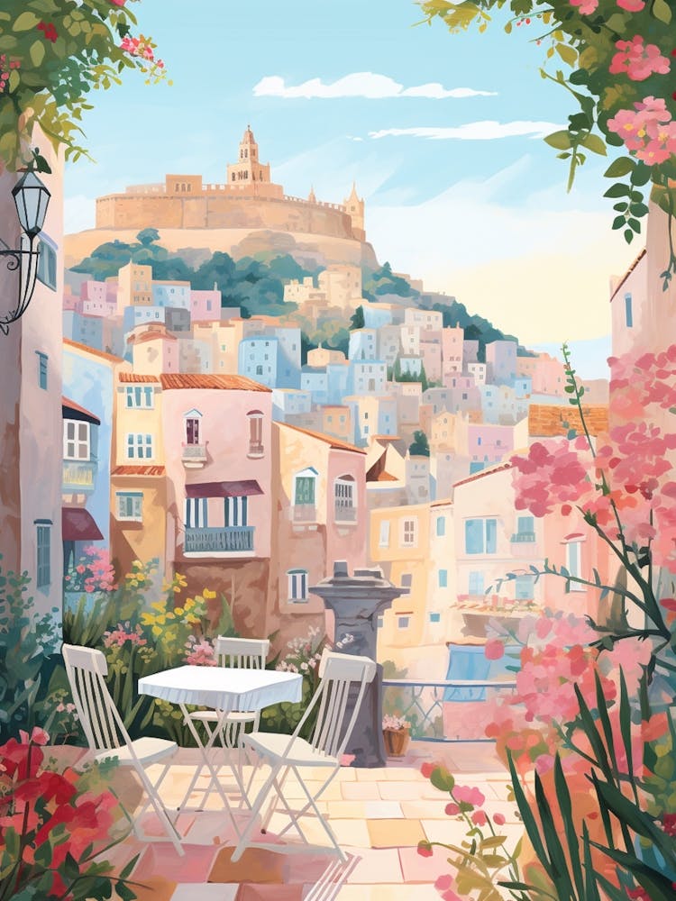 Alicante Spanien 1 Illustration