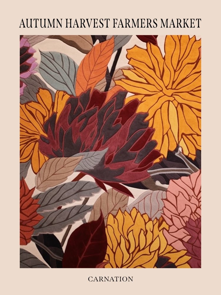 Fall Botanicals Carnation 5 Poster