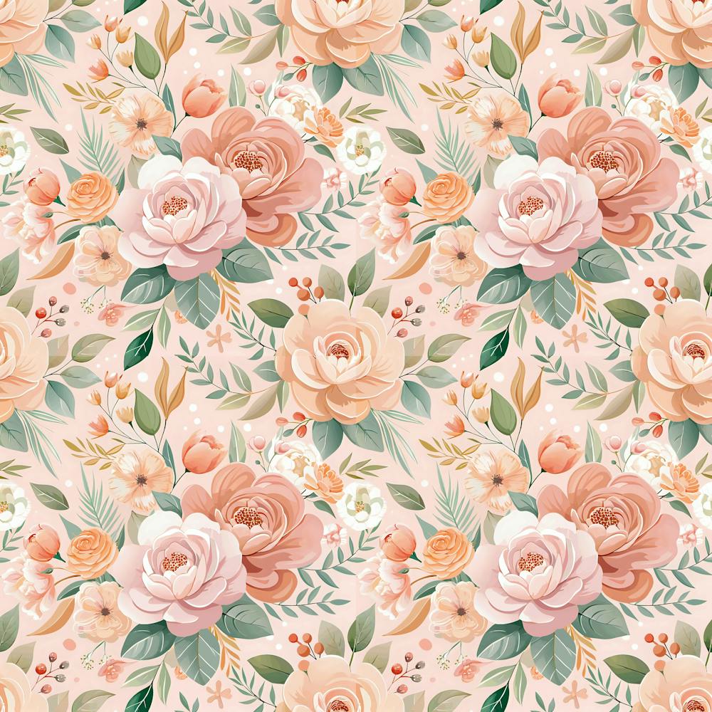 Flowers Roses Seamless Texture Spring Pink