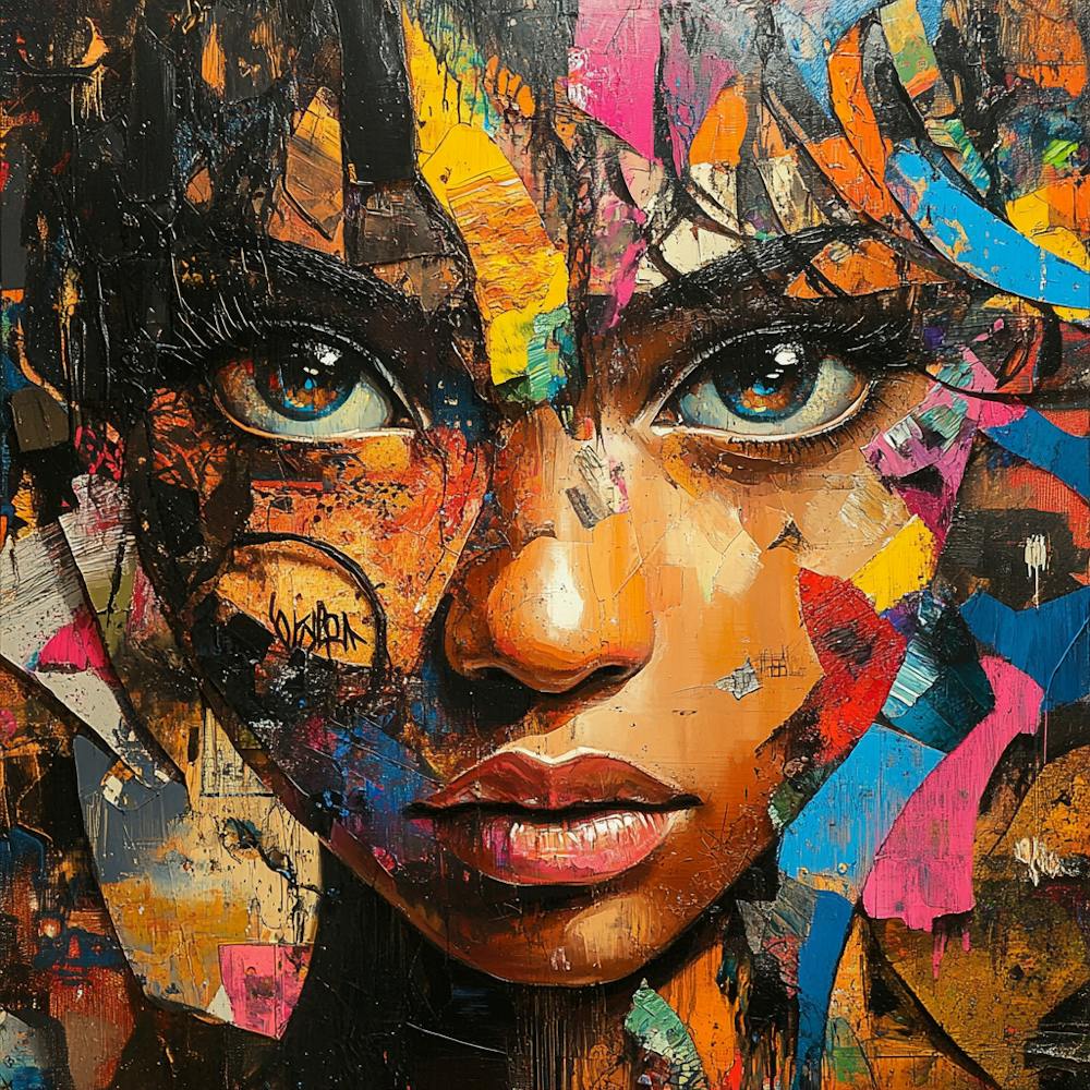 Girl With Colorful Eyes