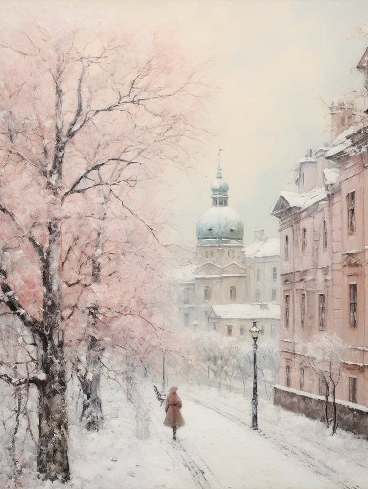 Verträumtes Wintergemälde Wien Österreich 3
