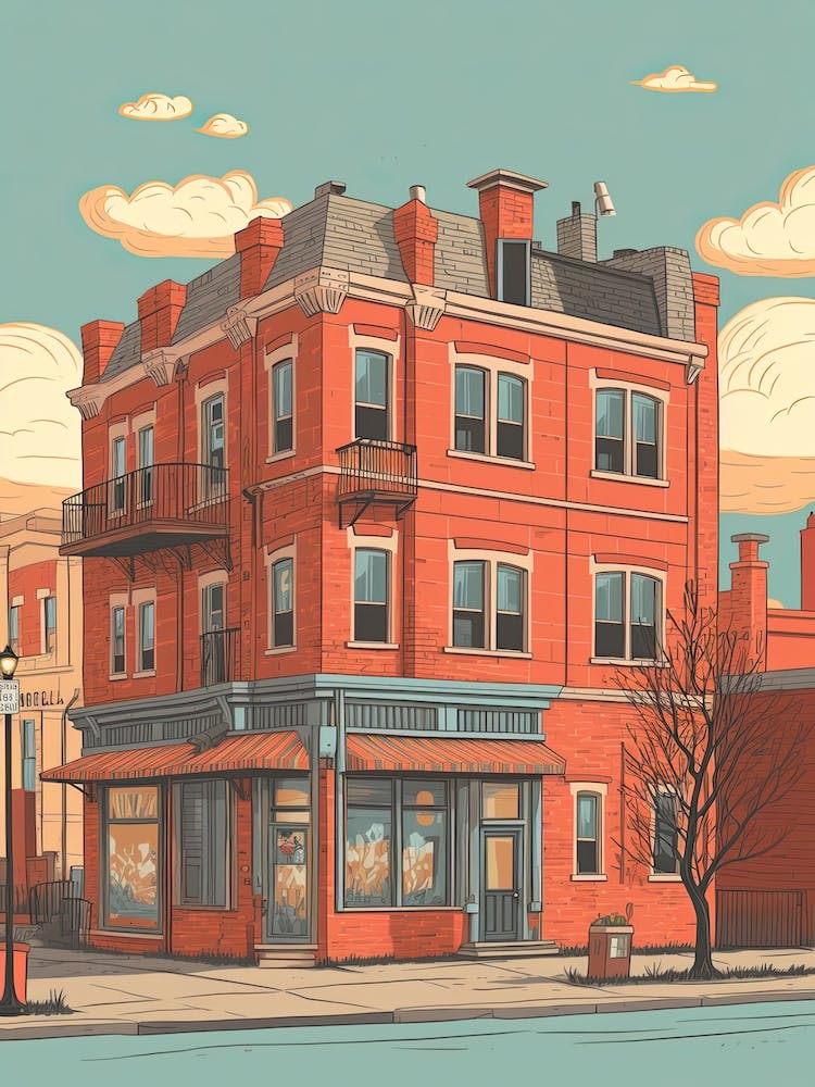 Toronto Canada Travel Illustration 1