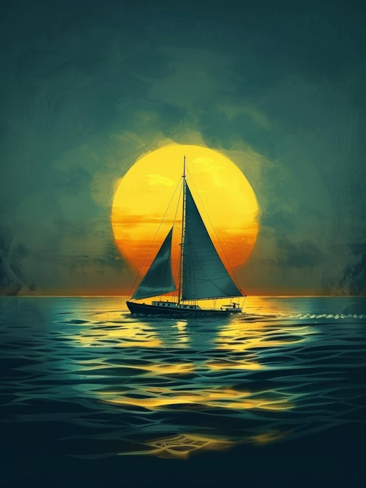Sailboat At Sunset 32