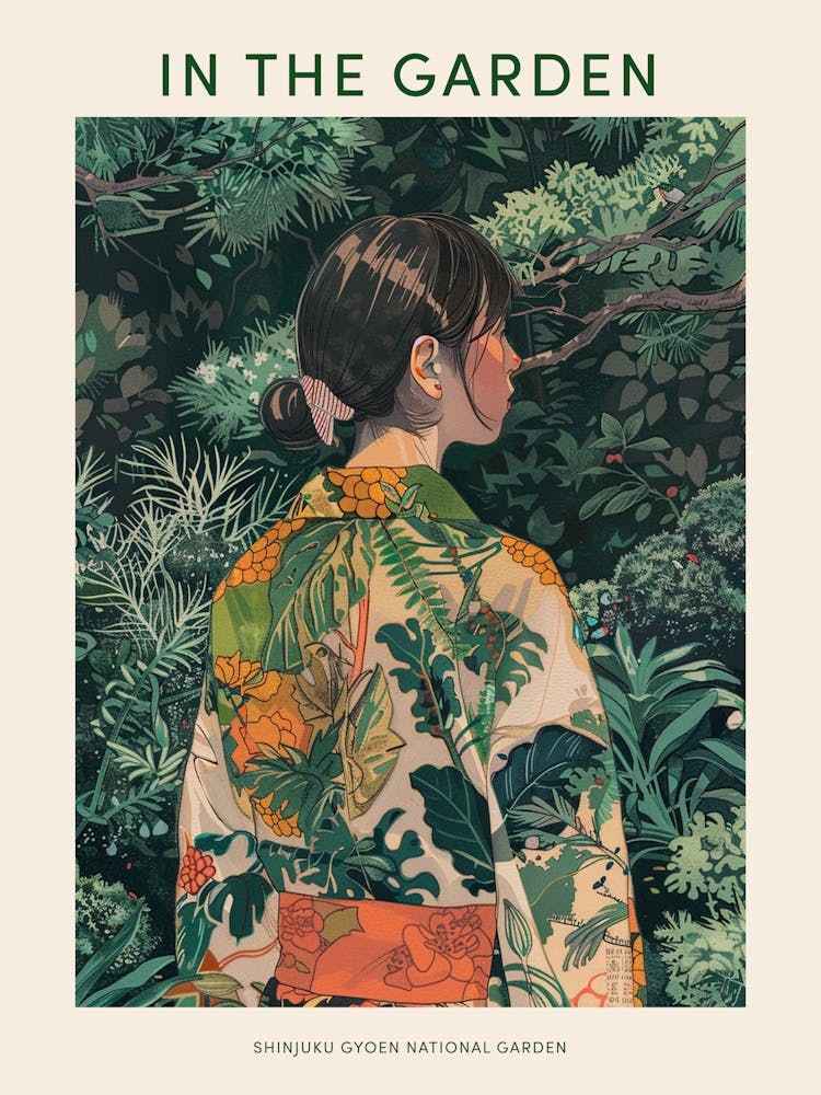 In The Garden Poster Shinjuku Gyoen National Garden Japan 2