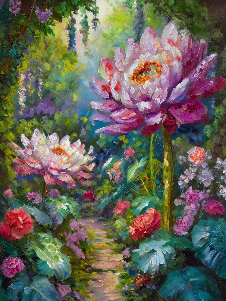 Lotus Flower Painting