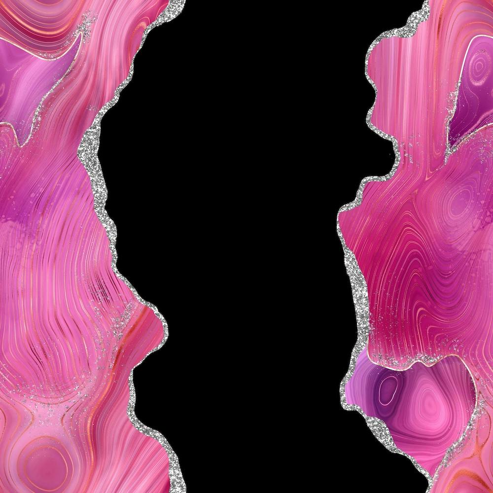 Magenta & Silver Agate Texture 02 1