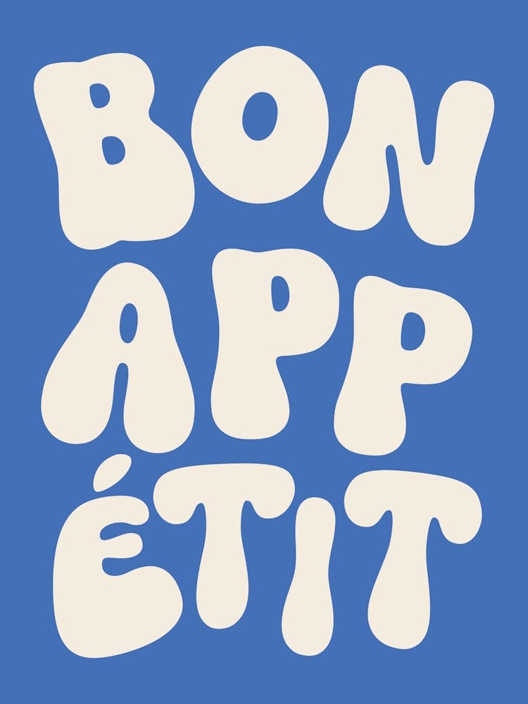 Bon Appetit - White & Blue