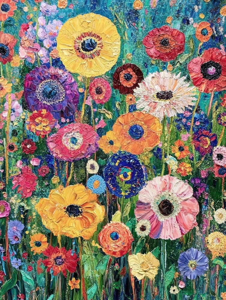 Garden Of Colorful Flowers 10