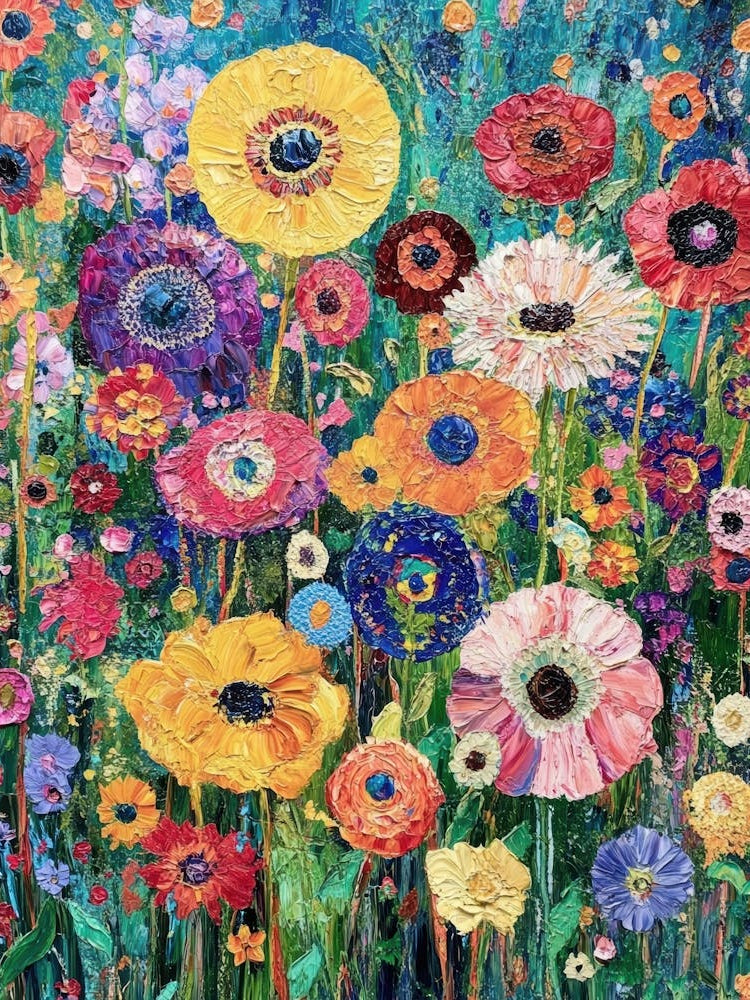 Garden Of Colorful Flowers 10