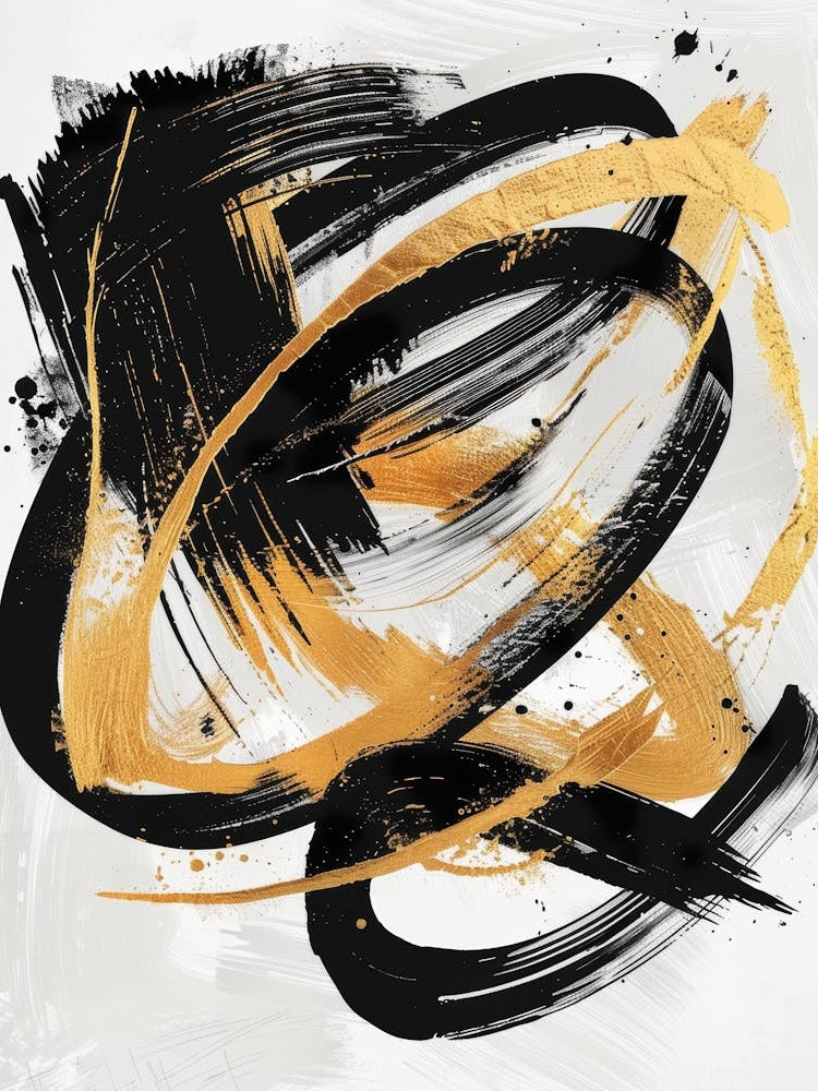 Abstract Brushstrokes Canvas Print 10