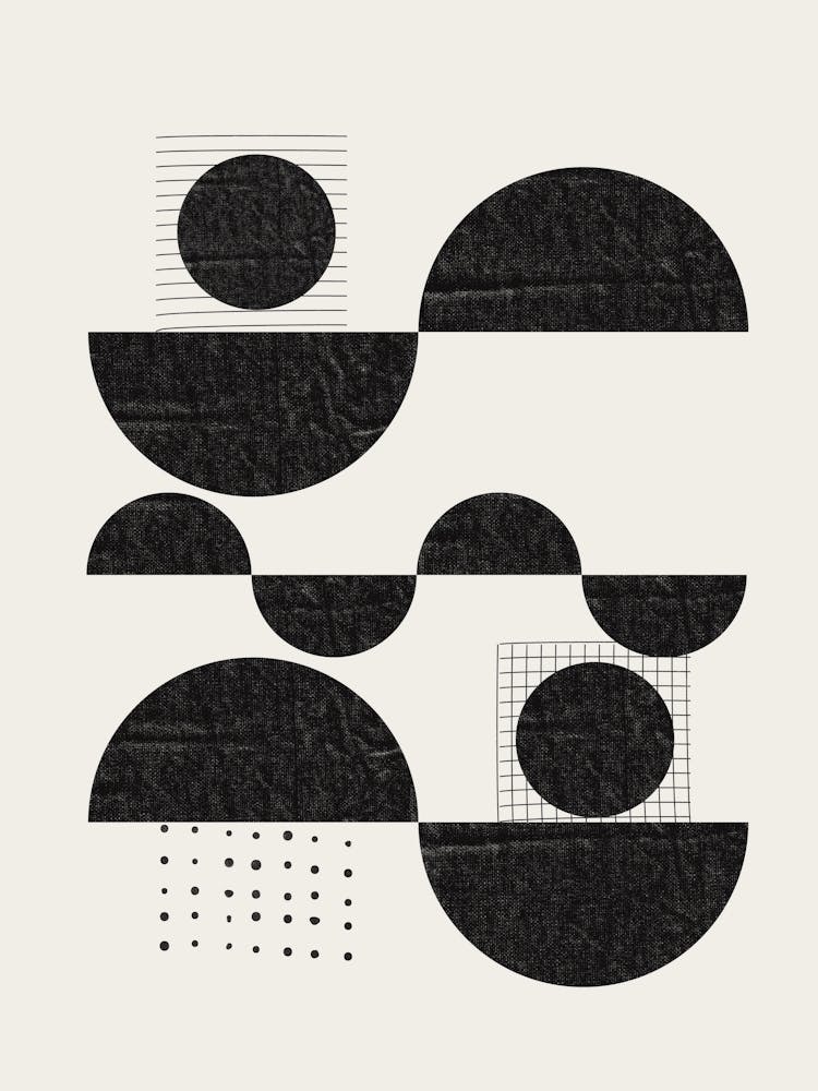 Bauhaus Style Abstract In Black