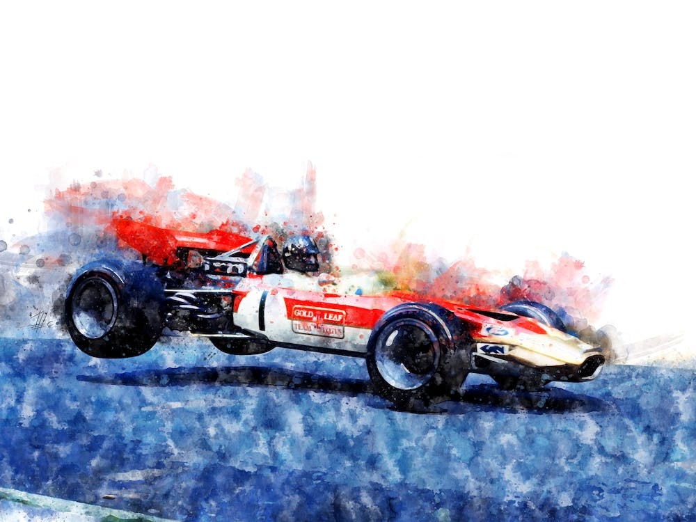Graham Hill Formula 1 Jump 1