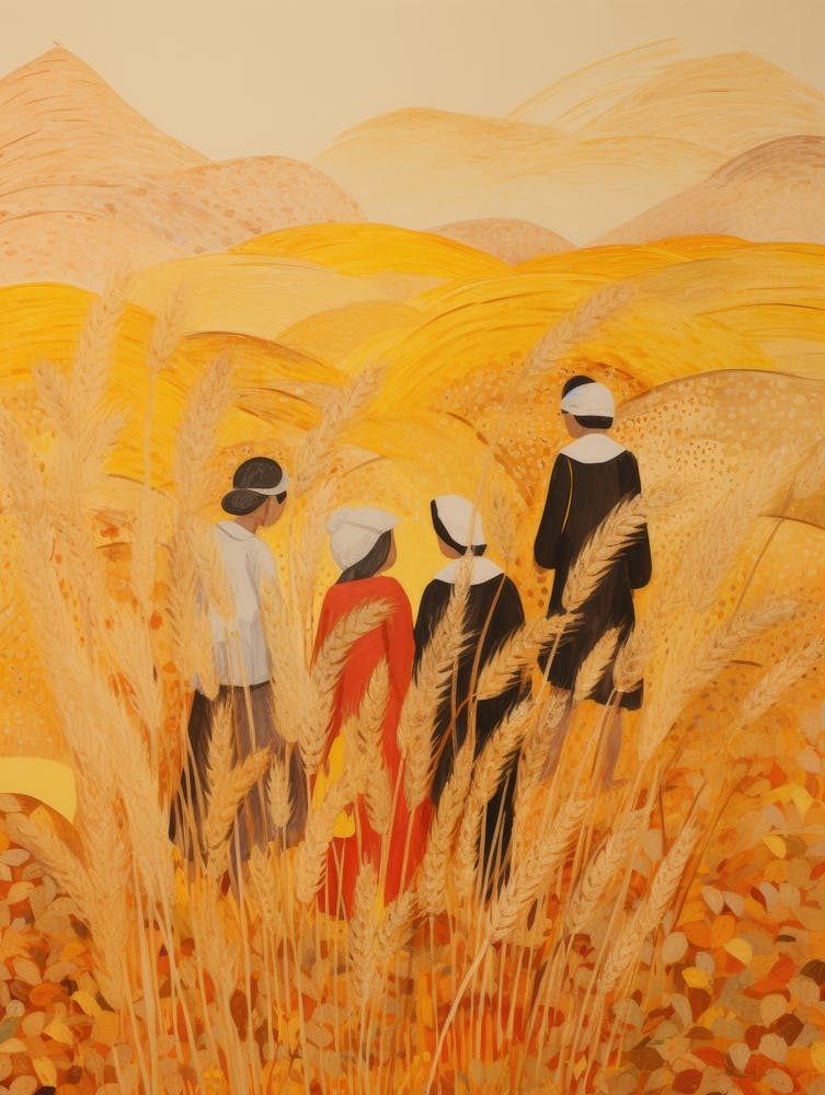 Women In The Wheat Field