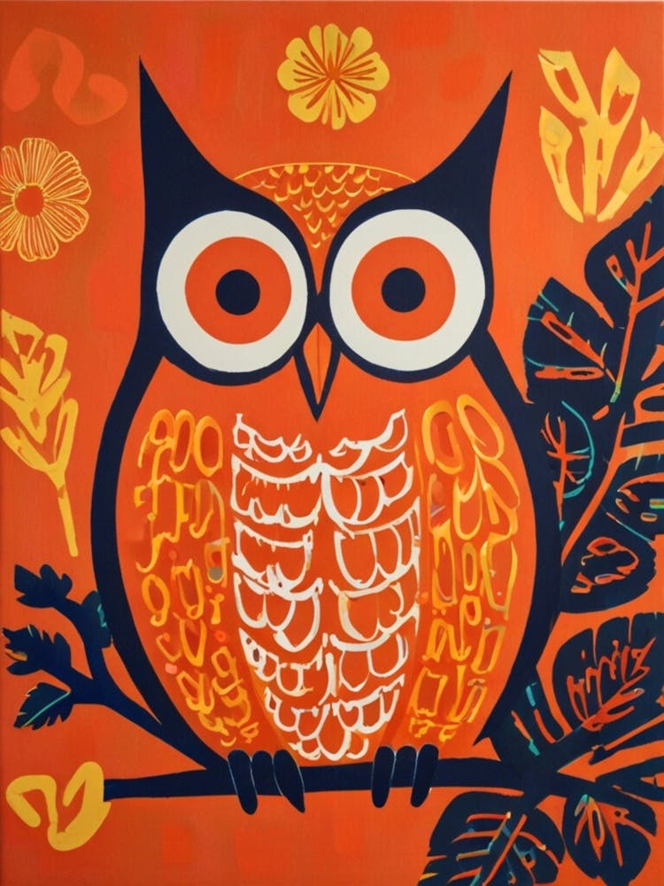 Owl On A Branch